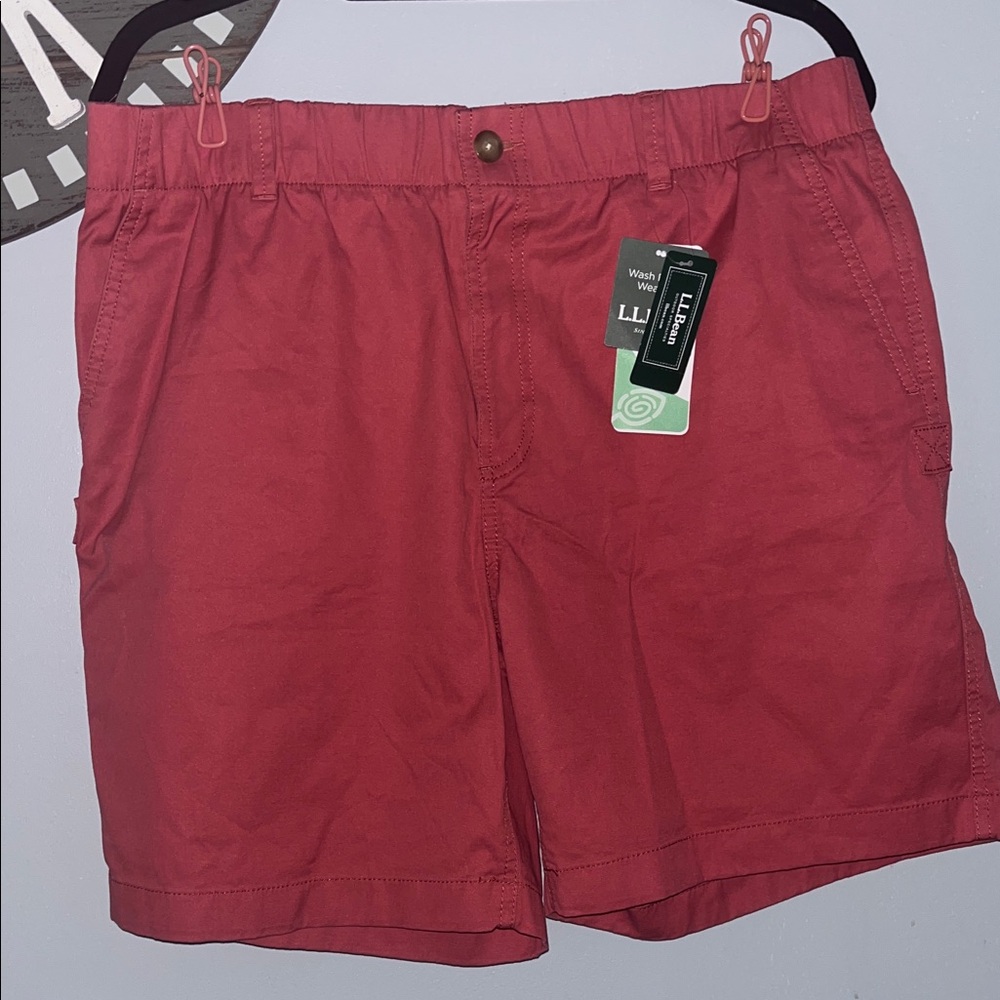 NWT LL Bean vintage rose stretchy waist shorts size 16